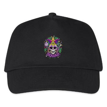 Mardi Gras - Skull - Costume - Gift - Kids’ Baseball Cap - black - Front