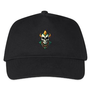 Mardi Gras skull - Carnival - Costume - Gift - Kids’ Baseball Cap - black - Front