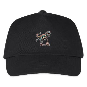 Trottinette E-Scooter E-Scooter Trottinette T Rex Dino - Casquette de baseball Enfant - noir - Devant