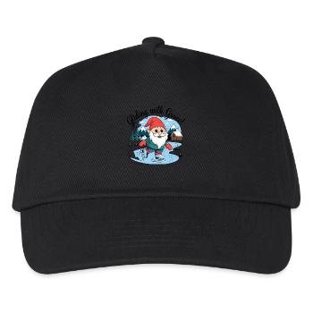 Gliding With Grace ISkating Dwarf Art - Kids’ Baseball Cap - black - Front
