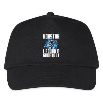 Funny Astronaut Space Portal Wormhole Saying - Kids’ Baseball Cap - black - Front