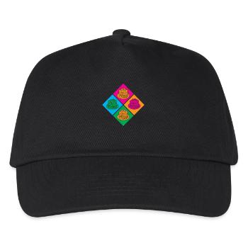 Crêpes colorées Pop Art Connoisseur Point culminant - Casquette de baseball Enfant - noir - Devant