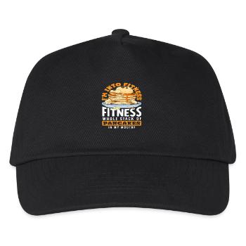 Pancakes Fitness Lovers Humorous Enjoyment - Kids’ Baseball Cap - black - Front