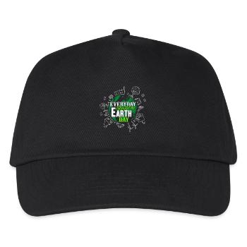 Earth Day Everyday Should Be Earth Day - Kids’ Baseball Cap - black - Front