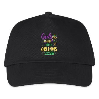 Girls Trip New Orleans 2026 - Kinder Basecap - Schwarz - Vorne