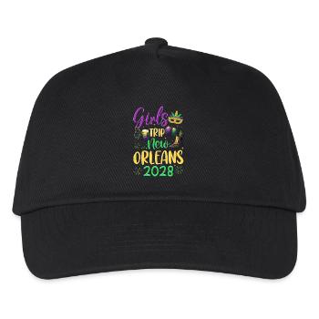 Girls Trip New Orleans 2028 - Kinder Basecap - Schwarz - Vorne