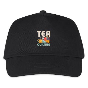 Tea & Quilting Sewing Quilter - Kinder Basecap - Schwarz - Vorne