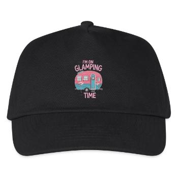 Je suis en camping glamping - Casquette de baseball Enfant - noir - Devant