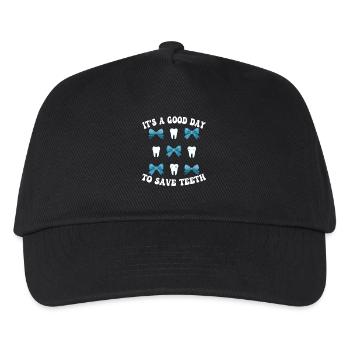 Bonne journée pour sauver les dents - Casquette de baseball Enfant - noir - Devant