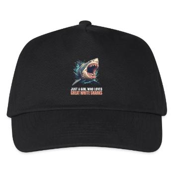 Great White Sharks Great White Shark - Kids’ Baseball Cap - black - Front