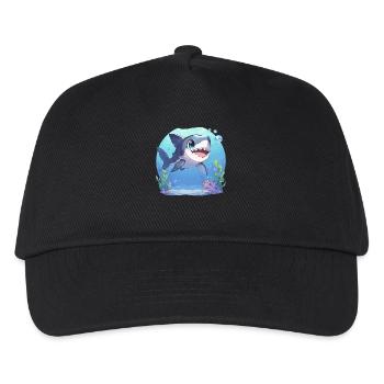 Requins Requin - Casquette de baseball Enfant - noir - Devant