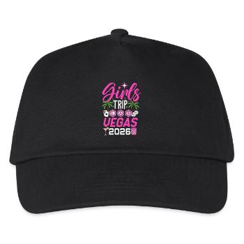 Girls Trip Las Vegas 2026 - Kinder Basecap - Schwarz - Vorne