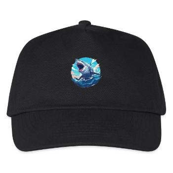 Sharks Shark - Kids’ Baseball Cap - black - Front