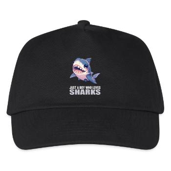 Sharks Shark - Kids’ Baseball Cap - black - Front