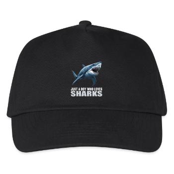Sharks Shark - Kids’ Baseball Cap - black - Front