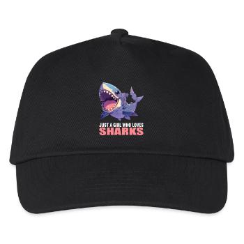 Sharks Shark - Kids’ Baseball Cap - black - Front