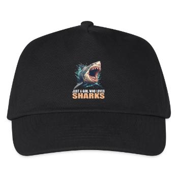 Sharks Shark - Kids’ Baseball Cap - black - Front