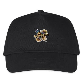 Kindergarten Spaß Mit Bleistift Und Blumen - Kinder Basecap - Schwarz - Vorne