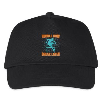 Track And Field Athletes Hurdle Now Break Later - Kids’ Baseball Cap - black - Front