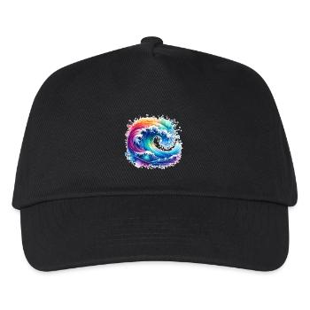 Wave - Kids’ Baseball Cap - black - Front