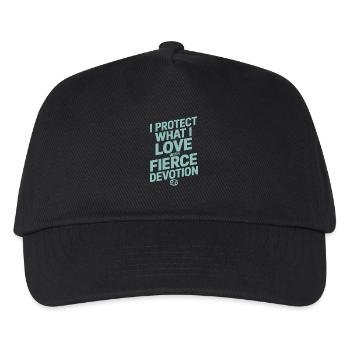 Cancer zodiac sign protection with devotion - Kids’ Baseball Cap - black - Front