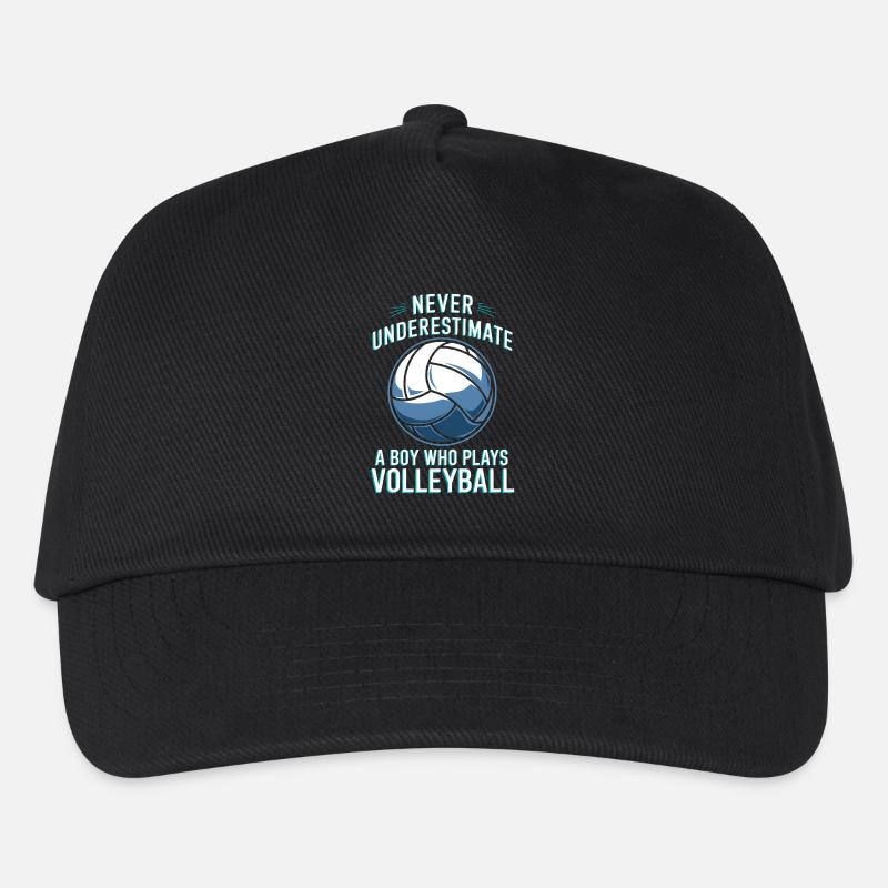 Volleyball Spruch Lustiges Volleyball Geschenk - Kinder Basecap - Schwarz