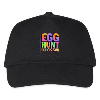 Egg Hunt Supervisor - Kids’ Baseball Cap - black - Front