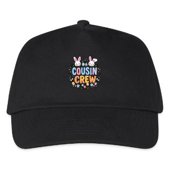 Cousine Crew - Kinder Basecap - Schwarz - Vorne