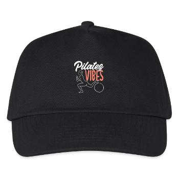 Pilates Vibes Inspiration für Deine Praxis - Kinder Basecap - Schwarz - Vorne