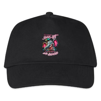 Wenn ihr mich sucht ich bin am Rande des Wahnsinns - Kinder Basecap - Schwarz - Vorne
