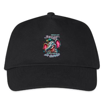 Wenn ihr mich sucht ich bin am Rande des Wahnsinns - Kinder Basecap - Schwarz - Vorne