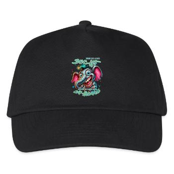 Wenn ihr mich sucht ich bin am Rande des Wahnsinns - Kinder Basecap - Schwarz - Vorne