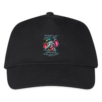 Wenn ihr mich sucht, ich bin am Rande des Wahnsinn - Kinder Basecap - Schwarz - Vorne