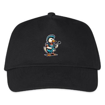Ente Rock and Roll Gitarrist - Kinder Basecap - Schwarz - Vorne