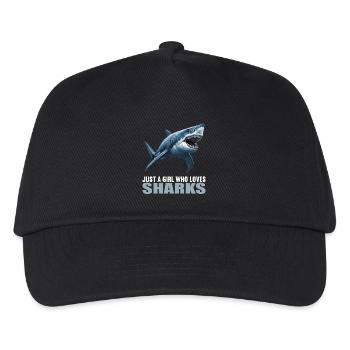 Requins Requin - Casquette de baseball Enfant - noir - Devant