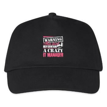 IT Manager IT Manager Warning - Kids’ Baseball Cap - black - Front