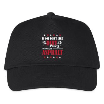 Dirt Track Racing - Kids’ Baseball Cap - black - Front