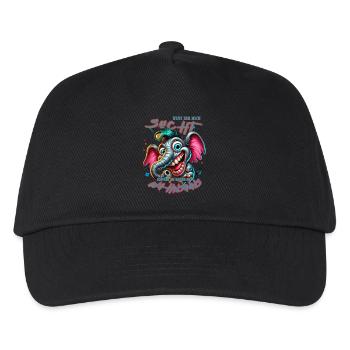 Wenn ihr mich sucht ich bin am Rande des Wahnsinns - Kinder Basecap - Schwarz - Vorne