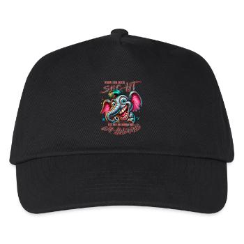 Wenn ihr mich sucht ich bin am Rande des Wahnsinns - Kinder Basecap - Schwarz - Vorne