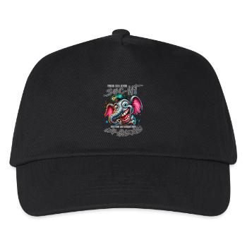 Wenn ihr mich sucht ich bin am Rande des Wahnsinns - Kinder Basecap - Schwarz - Vorne