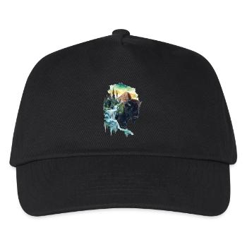 Bison - Kinder Basecap - Schwarz - Vorne