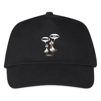 Les mouettes de Bäädden - Mouette omg moin - Casquette de baseball Enfant - noir - Devant