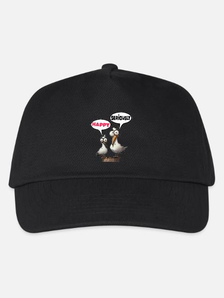 Die Bäädden Möwen - Möwe omg seriously - Kinder Basecap - Schwarz