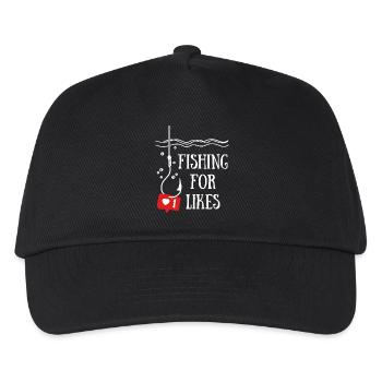 Fishing For Likes - Kids’ Baseball Cap - black - Front
