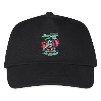 Wenn ihr mich sucht, ich bin am Rande des Wahnsinn - Kinder Basecap - Schwarz - Vorne