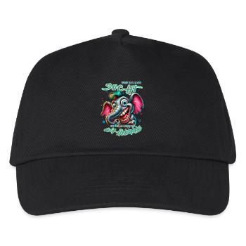 Wenn ihr mich sucht, ich bin am Rande des Wahnsinn - Kinder Basecap - Schwarz - Vorne