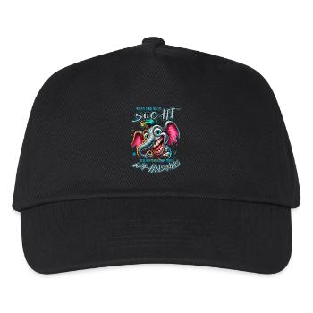 Wenn ihr mich sucht, ich bin am Rande des Wahnsinn - Kinder Basecap - Schwarz - Vorne
