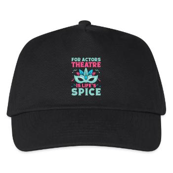 Le théâtre musical est l’idée cadeau de Life ́s Spice - Casquette de baseball Enfant - noir - Devant