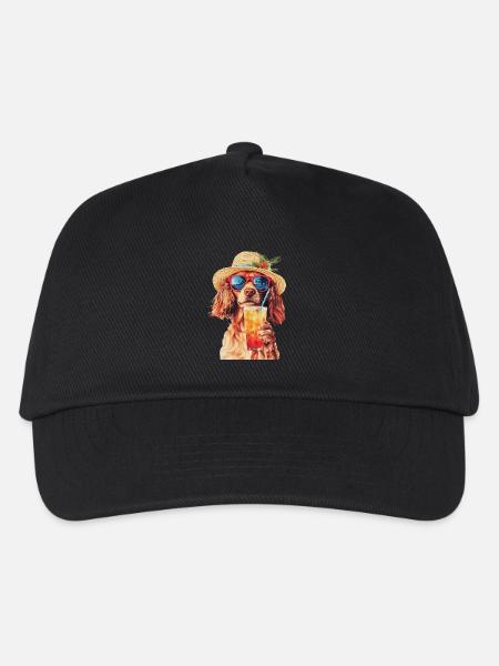 Hund - Kinder Basecap - Schwarz