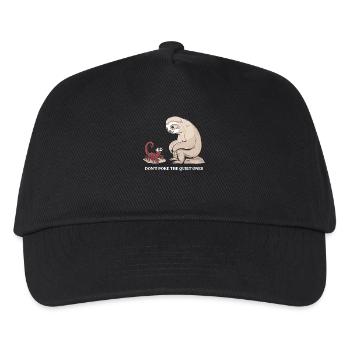 Scorpio Zodiac Sign Sloth: Don't Poke The - Kids’ Baseball Cap - black - Front